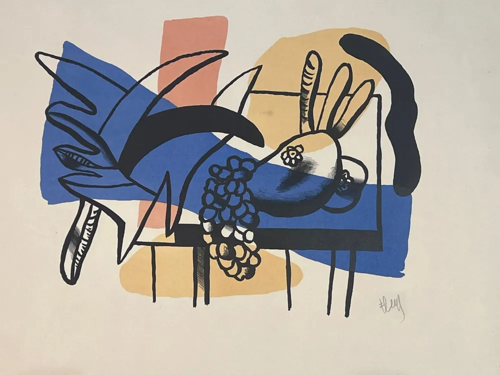 Литография Leger - Nature morte aux fruits 