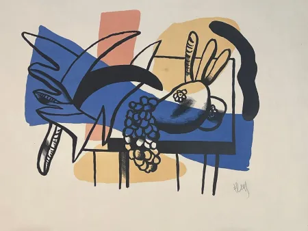 Литография Leger - Nature morte aux fruits 