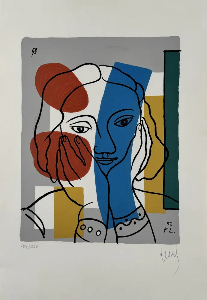 Сериграфия Leger - Portrait de femme 