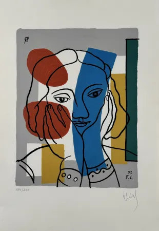 Сериграфия Leger - Portrait de femme 