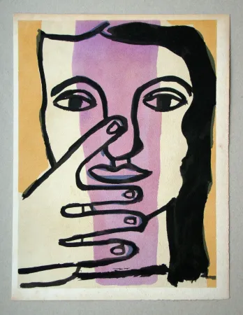 Трафарет Leger - Tête de femme