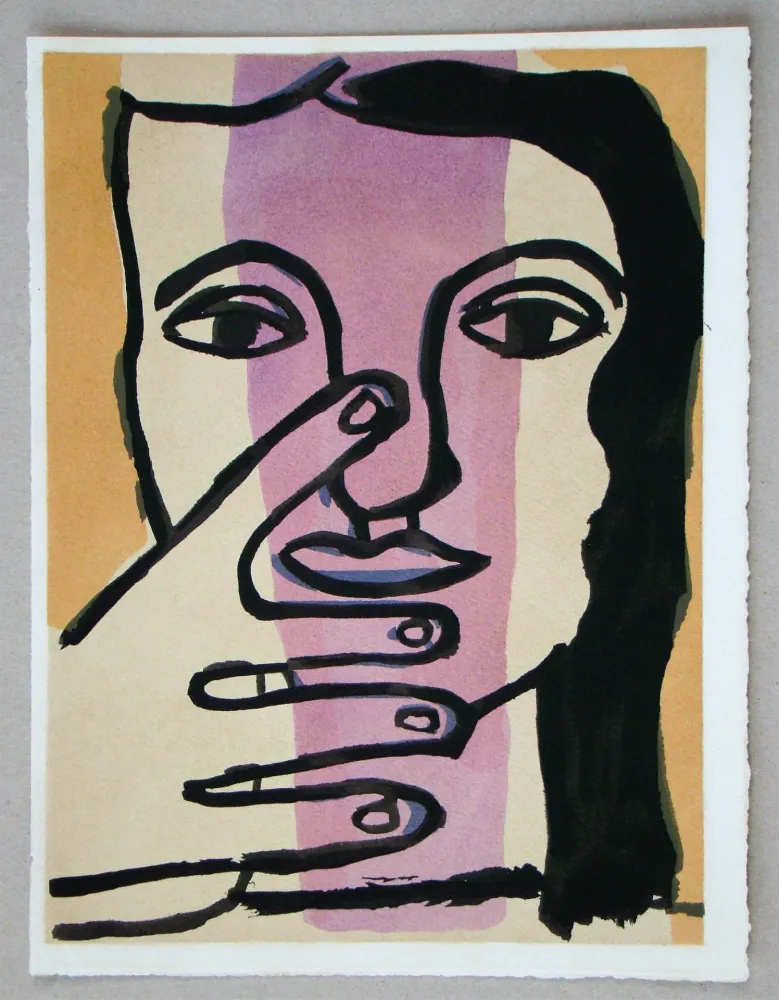 Трафарет Leger - Tête de femme