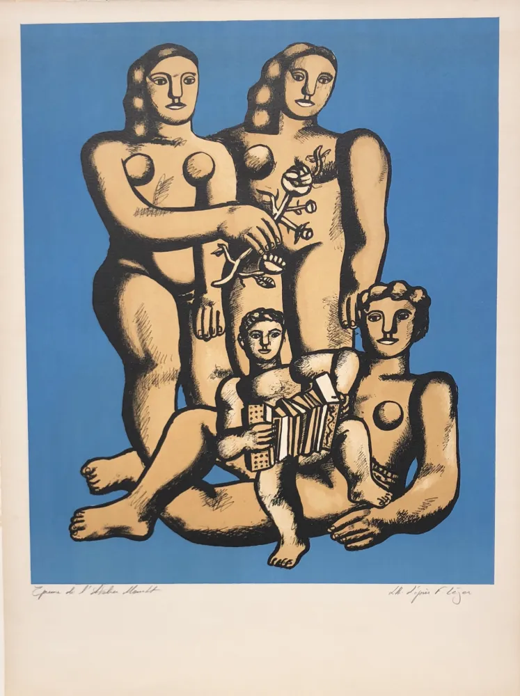 Литография Leger - The Accordionist's Family