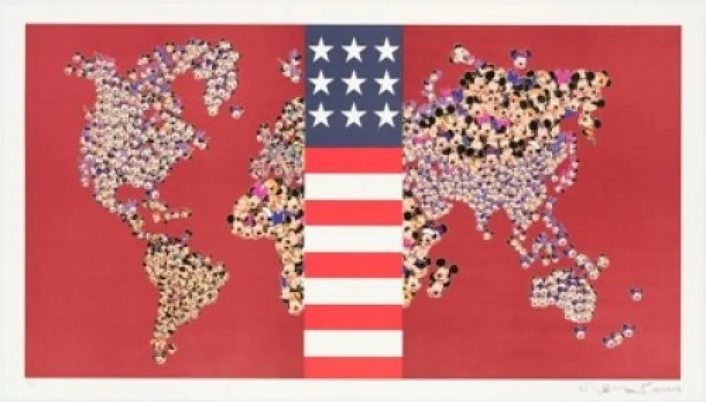 Литография Leirner - Dow Jones