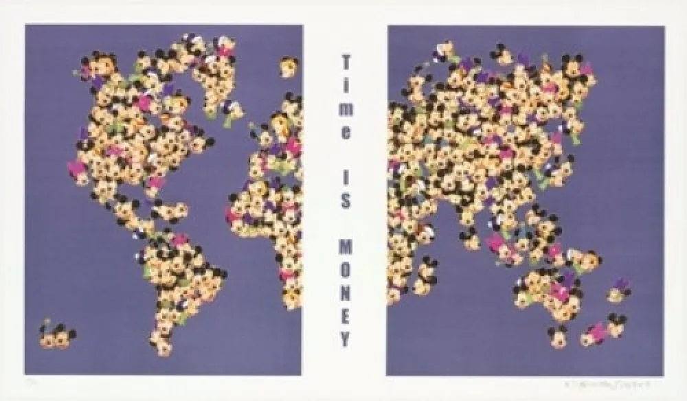 Литография Leirner - Time is money