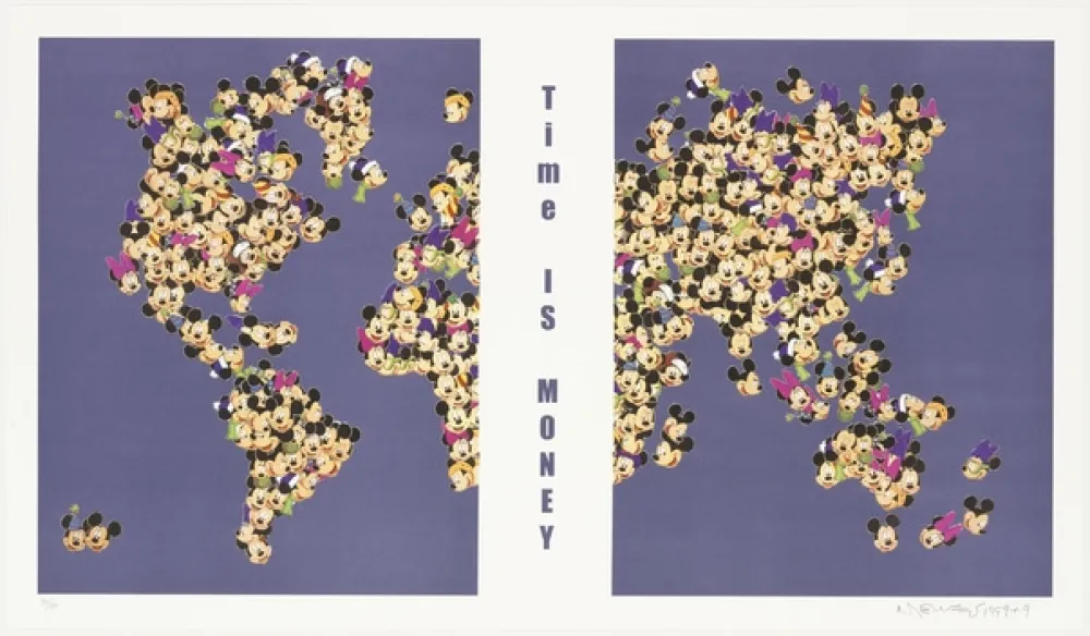 Литография Leirner - Time is money