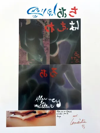 Фотографии Lemaitre  - Photo de nu lettriste enrichie par le temps