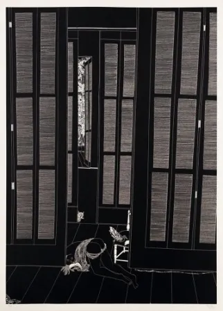 Литография Leng - Full moon