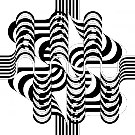 Литография Leparc - Larga marcha, 4 bifurcaciones, 7