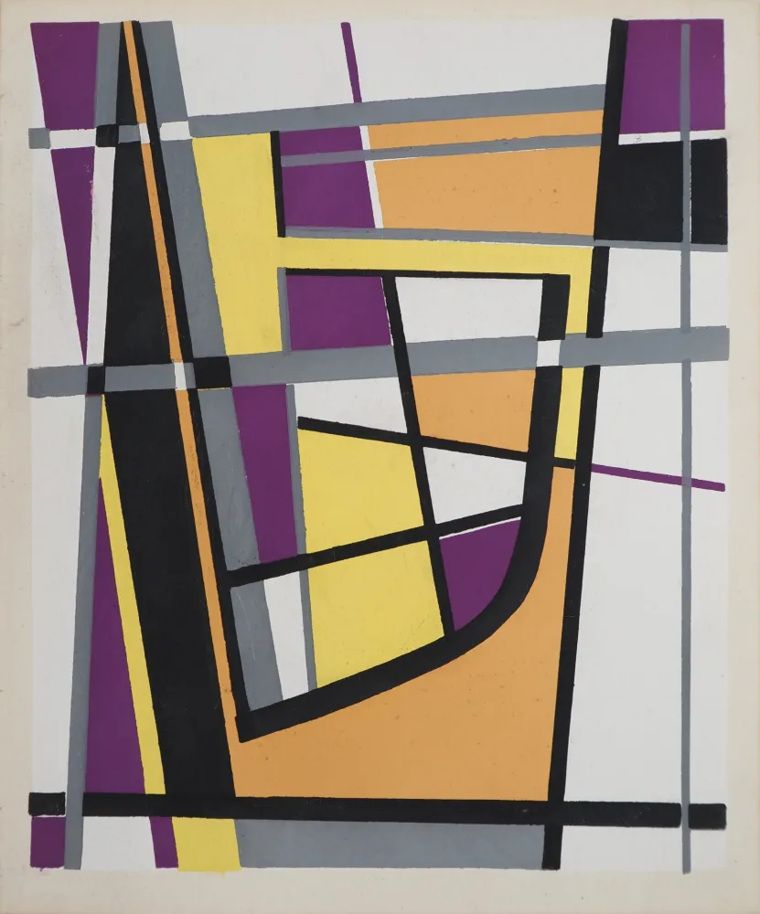 Литография Leppien - Composition géométrique