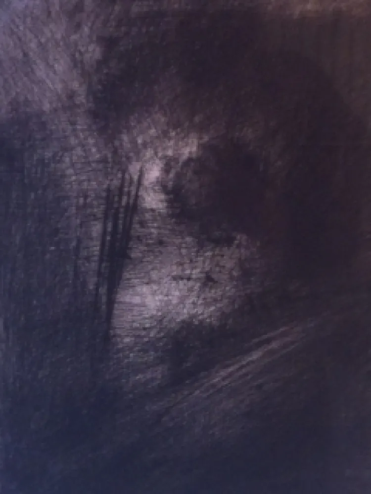 Гравюра Leroy  - En Hauteur sur un lit sombre en diagonale