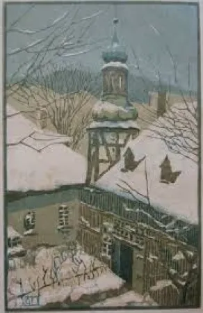 Гравюра На Дереве Leschner - Untitled