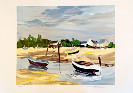 Литография Levasseur - Barques