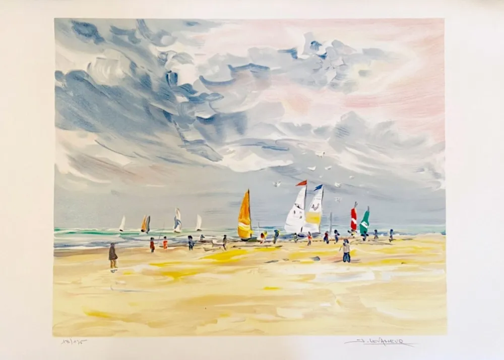 Литография Levasseur - Régates