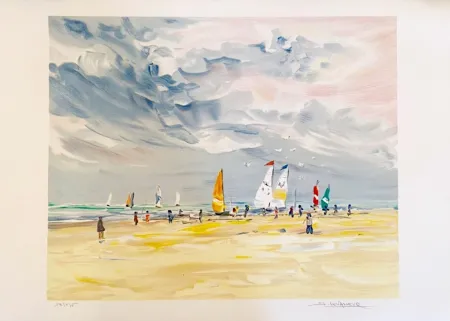 Литография Levasseur - Régates