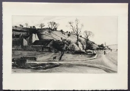 Гравюра Levy - Ferme a Vauhalan