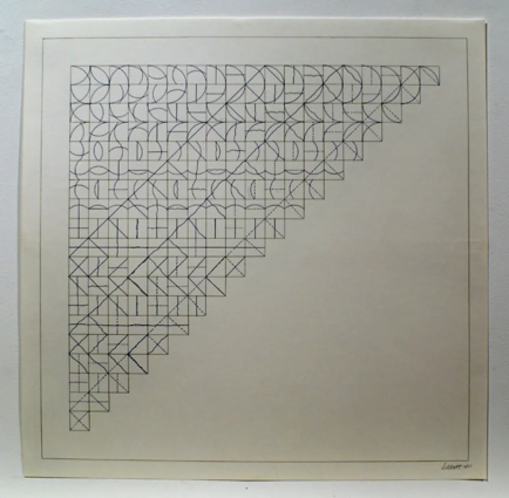 Гравюра Lewitt - Arcs and Lines