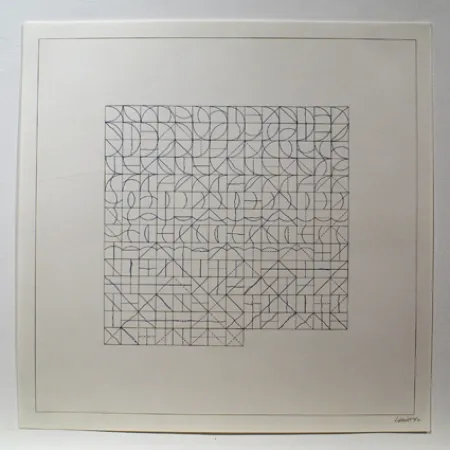 Гравюра Lewitt - Arcs and Lines