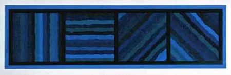 Нет Никаких Технических Lewitt - Bands Not Straight in Four Directions (blue)