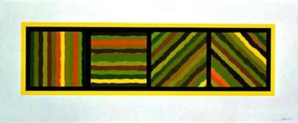 Нет Никаких Технических Lewitt - Bands Not Straight in Four Directions (yellow)
