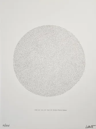 Литография Lewitt - Lines, not long, not heavy, not touching, drawn at random