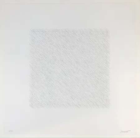 Литография Lewitt - Lines of One Inch Four Directions Four Colors