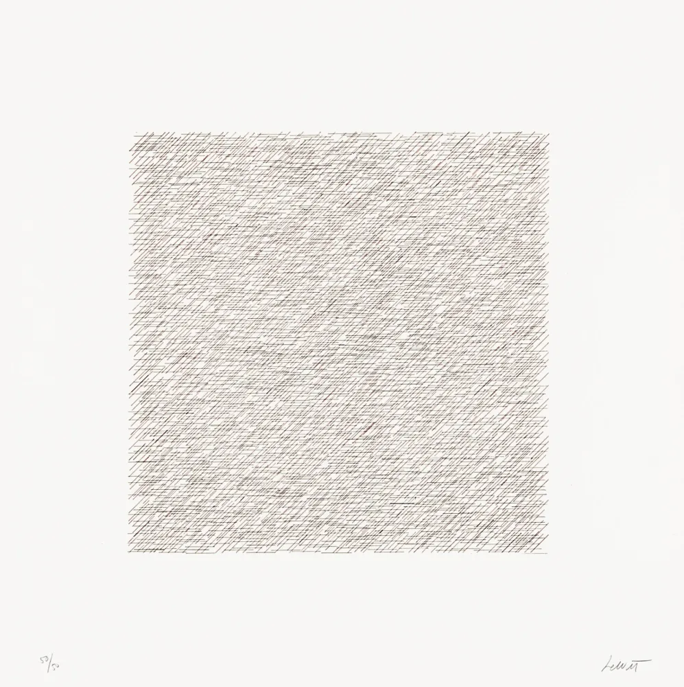 Литография Lewitt - Lines of One Inch in Four Directions and All Combinations 03 (70122)