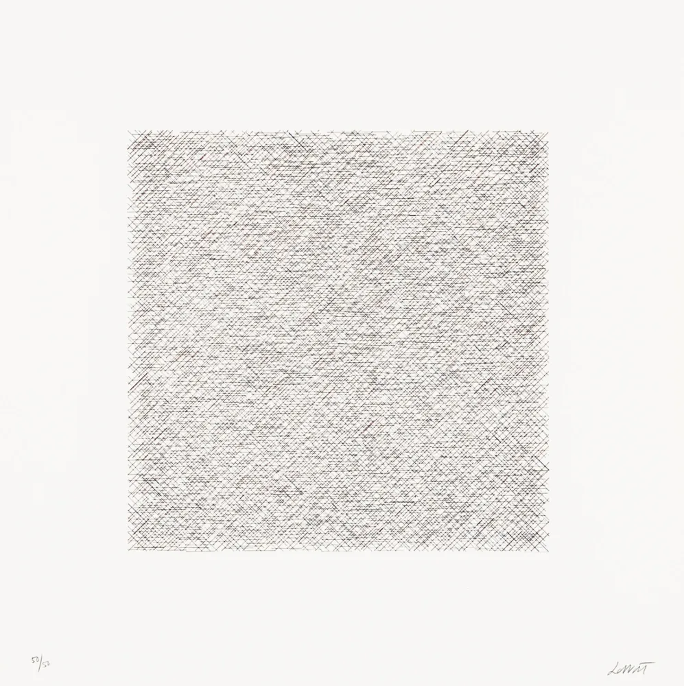 Литография Lewitt - Lines of One Inch in Four Directions and All Combinations 05 (70128)