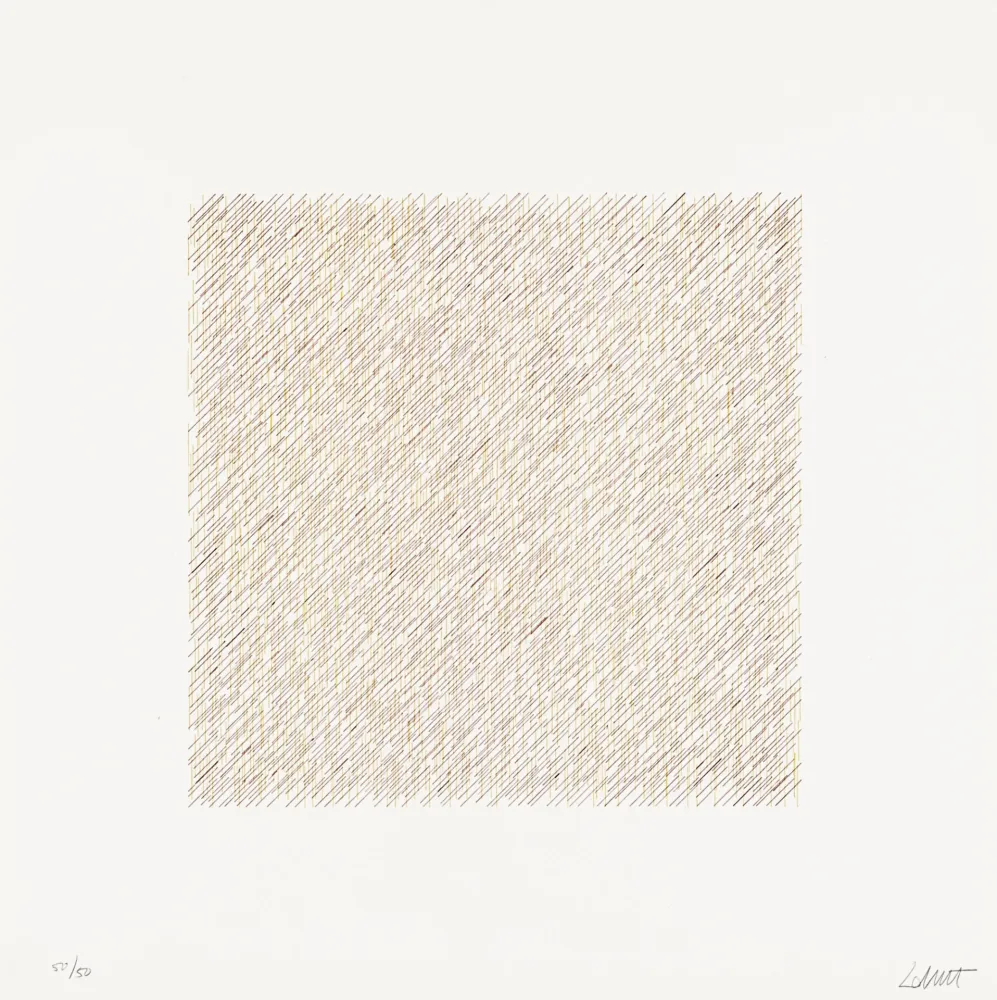 Литография Lewitt - Lines of One Inch in Four Directions and All Combinations 06 (70120)