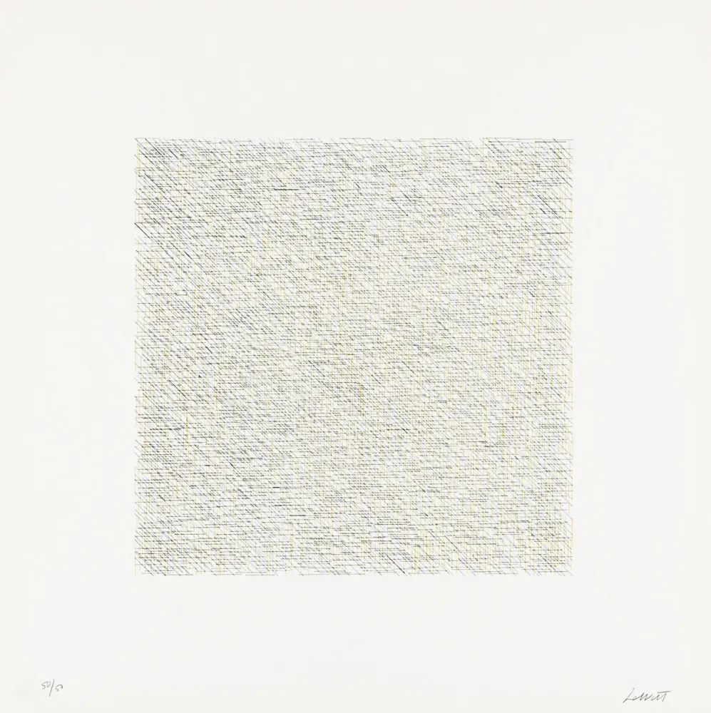 Литография Lewitt - Lines of One Inch in Four Directions and All Combinations 14 (70126)