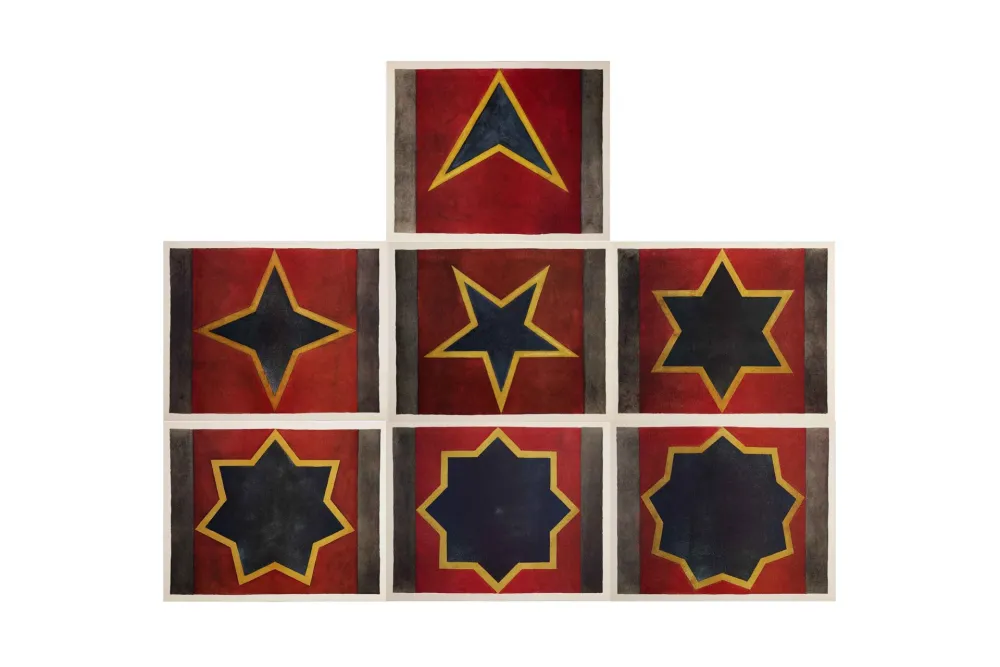 Collograph Lewitt - Seven stars