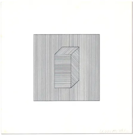 Сериграфия Lewitt - Twelve Forms Derived from a Cube (Set of 48) (1)