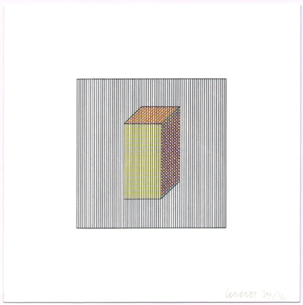 Сериграфия Lewitt - Twelve Forms Derived from a Cube (Set of 48) (2)