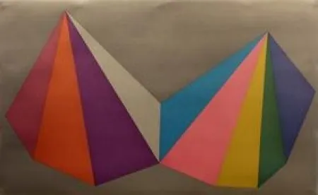 Сериграфия Lewitt - Two Asymmetrical Pyramids