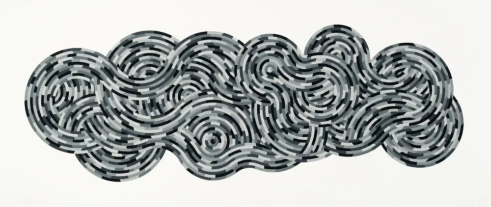 Многоэкземплярное Произведение Lewitt - Whirls and Twirls (Black)