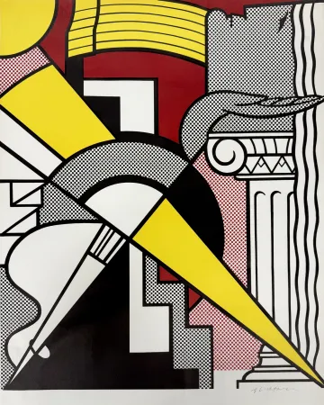 Литография Lichtenstein - Arrow and Column