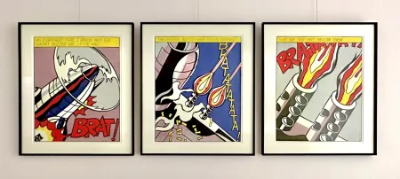 Гашение Lichtenstein - As I opened Fire, signed