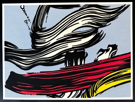 Сериграфия Lichtenstein - Brushstrokes