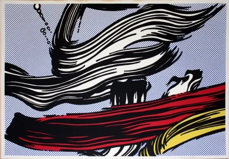 Литография Lichtenstein - Brushstrokes