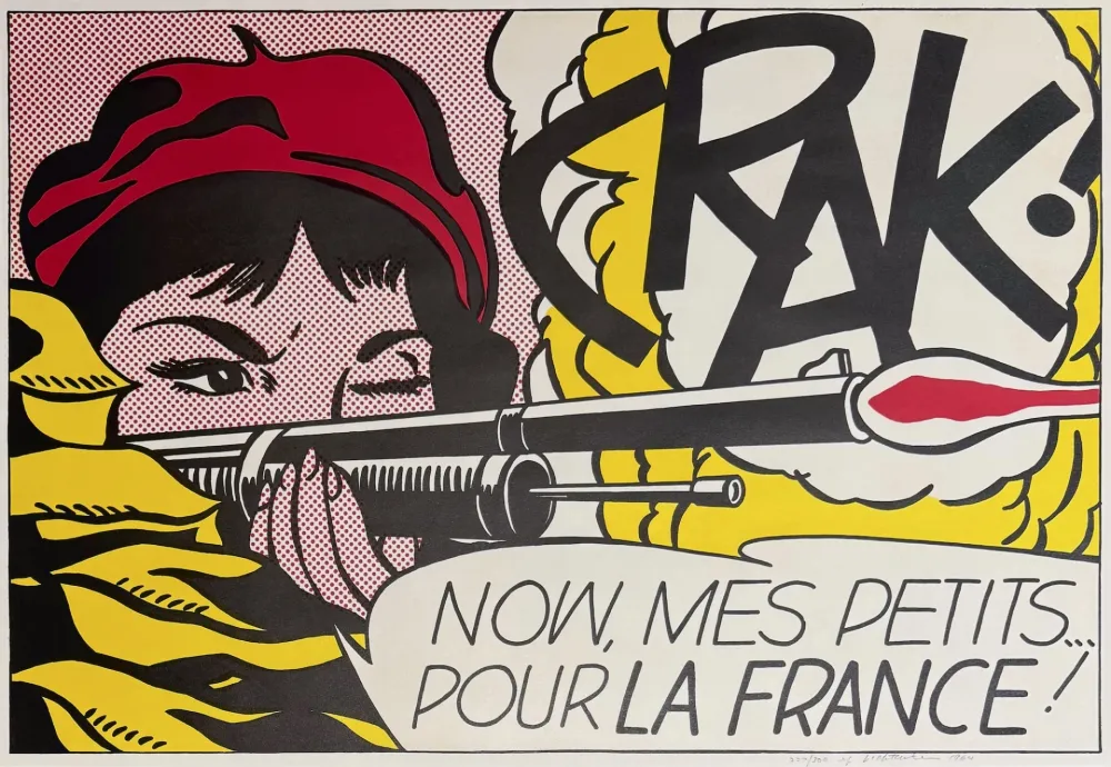 Литография Lichtenstein - Crak!