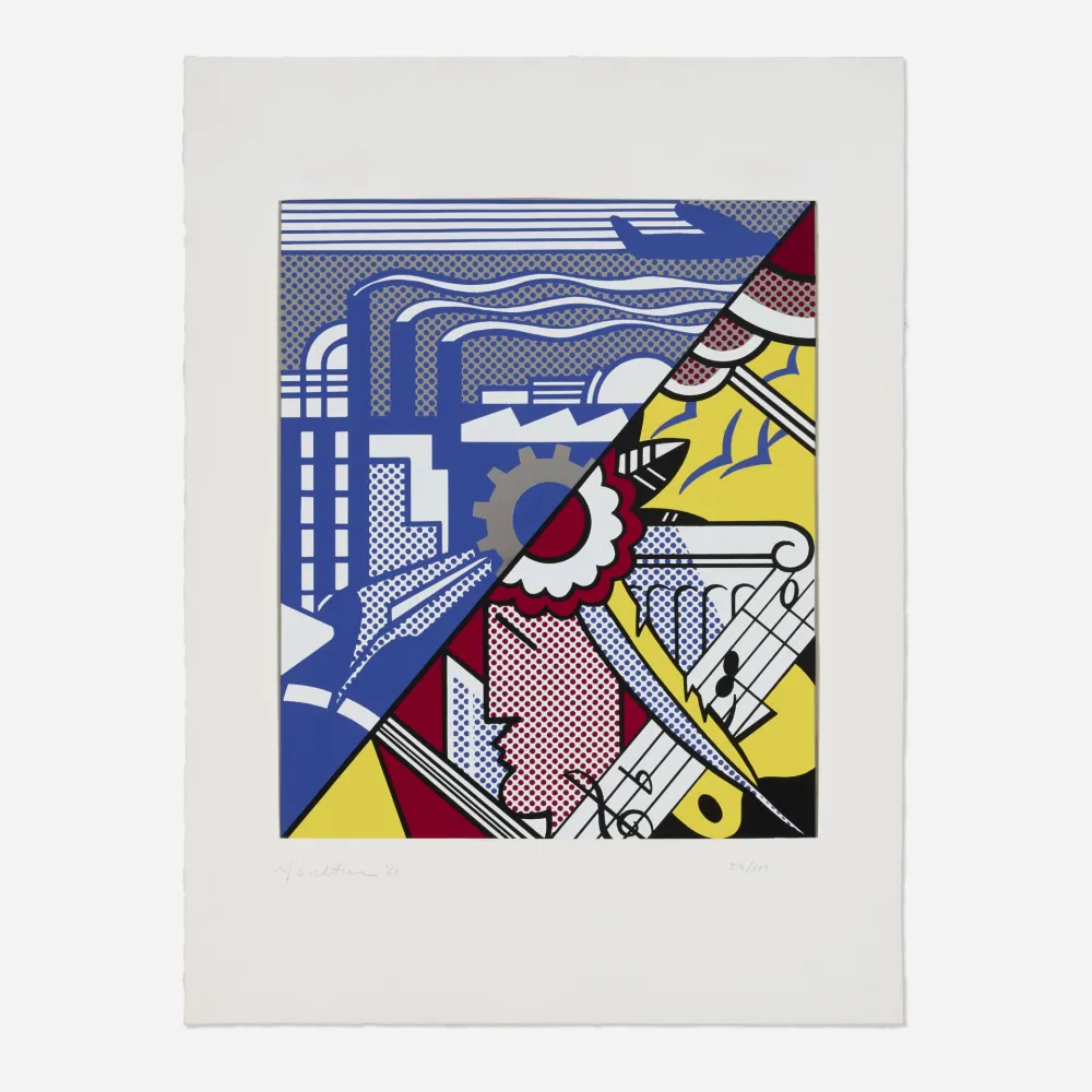 Сериграфия Lichtenstein - Industry and the Arts (I)
