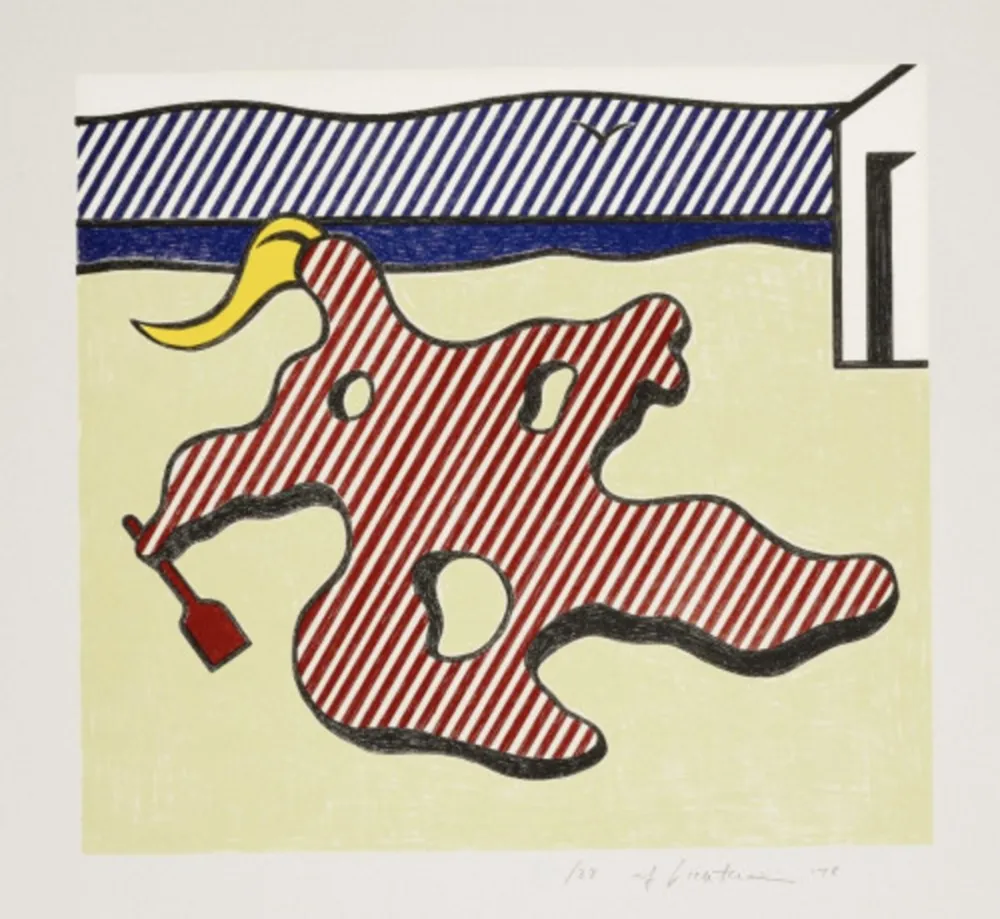 Литография Lichtenstein - Nude on Beach, from the Surrealist Series