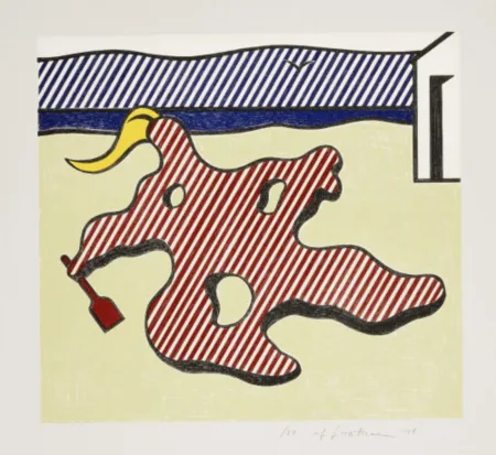 Литография Lichtenstein - Nude on Beach, from the Surrealist Series