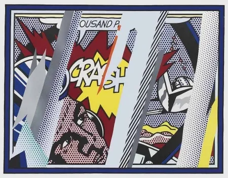 Литография Lichtenstein - Reflections on Crash, from: Reflections (C. 239) 