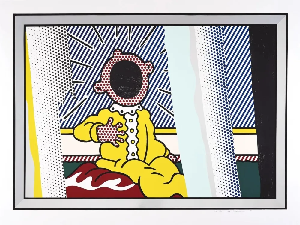 Литография Lichtenstein - Reflections on The Scream from The Reflections Series