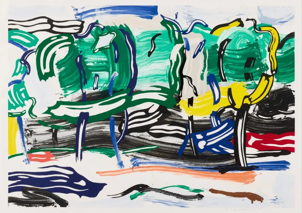 Многоэкземплярное Произведение Lichtenstein - Road Before the Forest