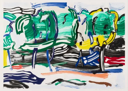 Многоэкземплярное Произведение Lichtenstein - Road Before the Forest
