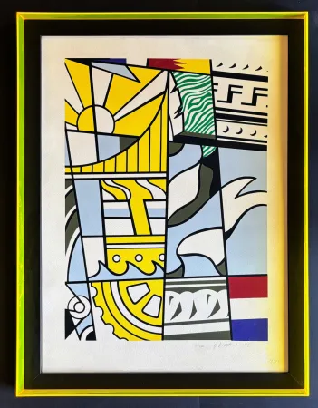 Литография Lichtenstein - Roy Lichtenstein (1923–1997) - Bicentennial Print - Lithograph and Screenprint on white wove paper