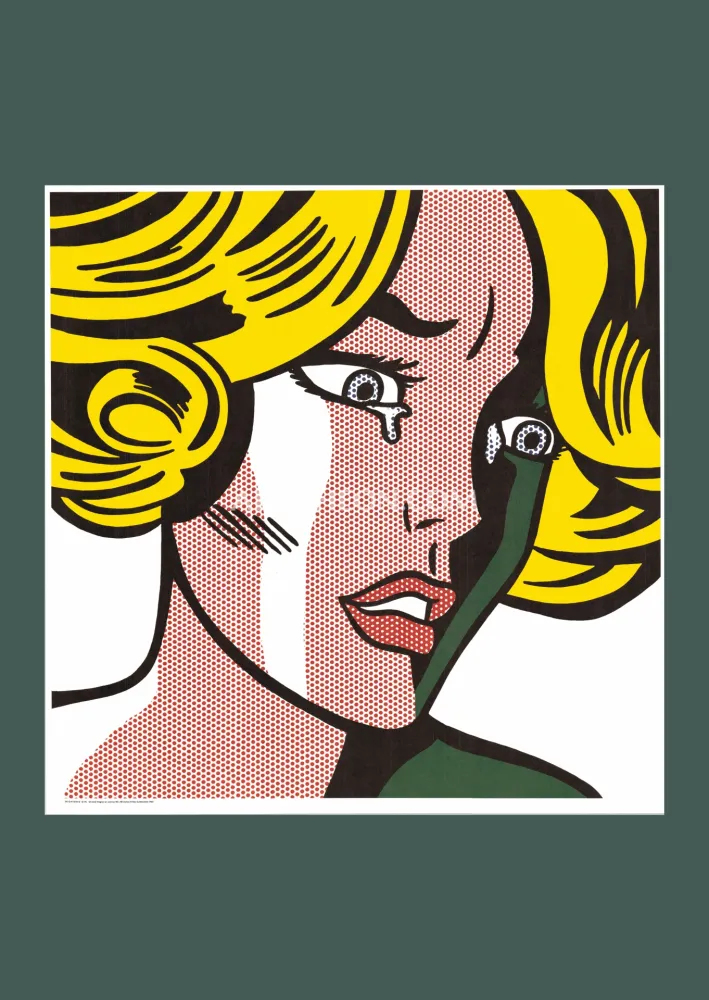 Литография Lichtenstein - Roy Lichtenstein: 'Frightened Girl' 1984 Offset-lithograph
