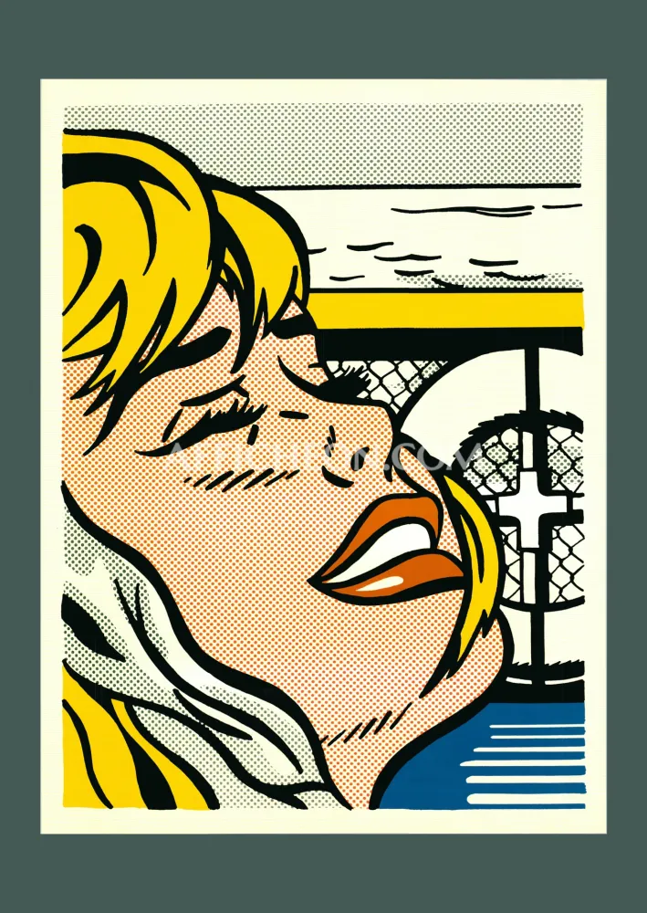 Литография Lichtenstein - Roy Lichtenstein: 'Shipboard Girl' 1982 Offset-lithograph